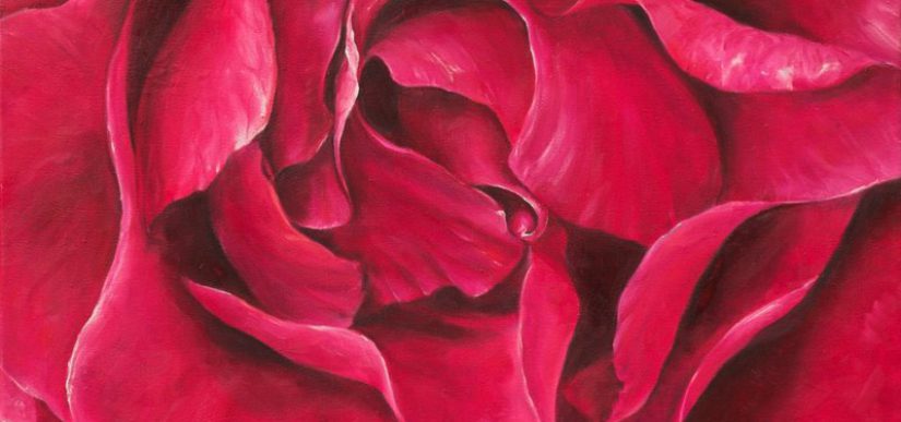 Roses- and Yoni- paintings since 2000