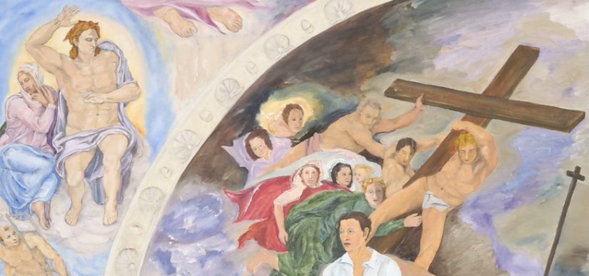 In Kommunikation mit Michelangelo in der Sixtinischen Kapelle